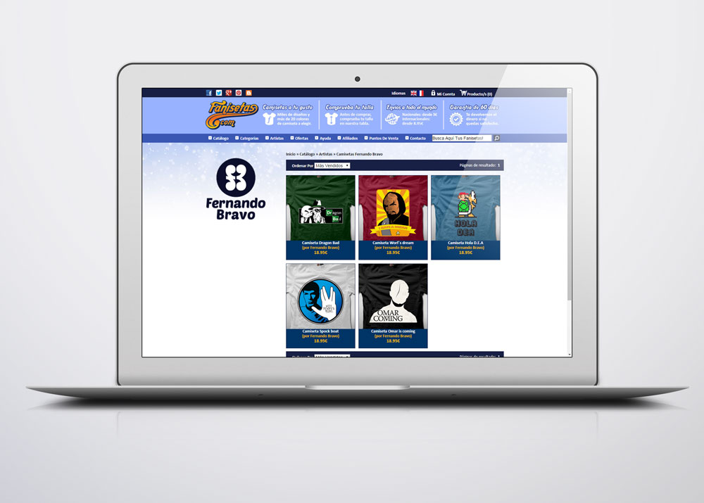 perfil en fanisetas