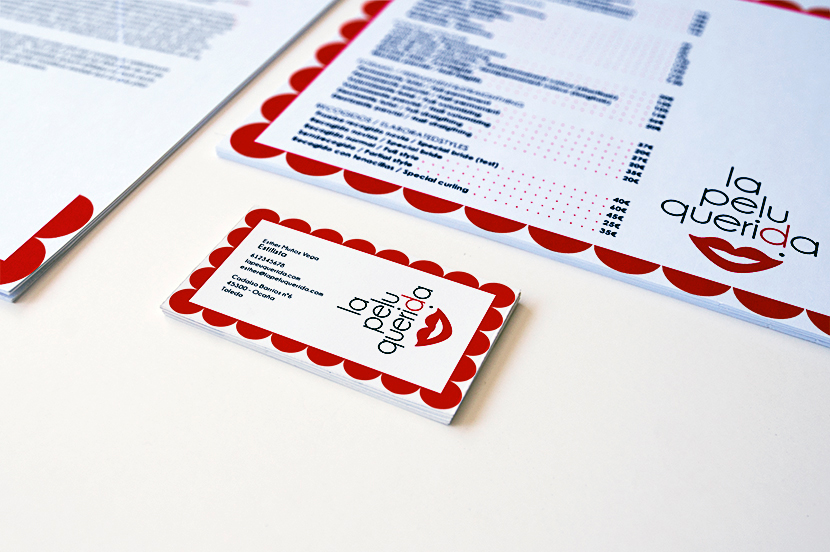 Detalle papelería la peluquerida