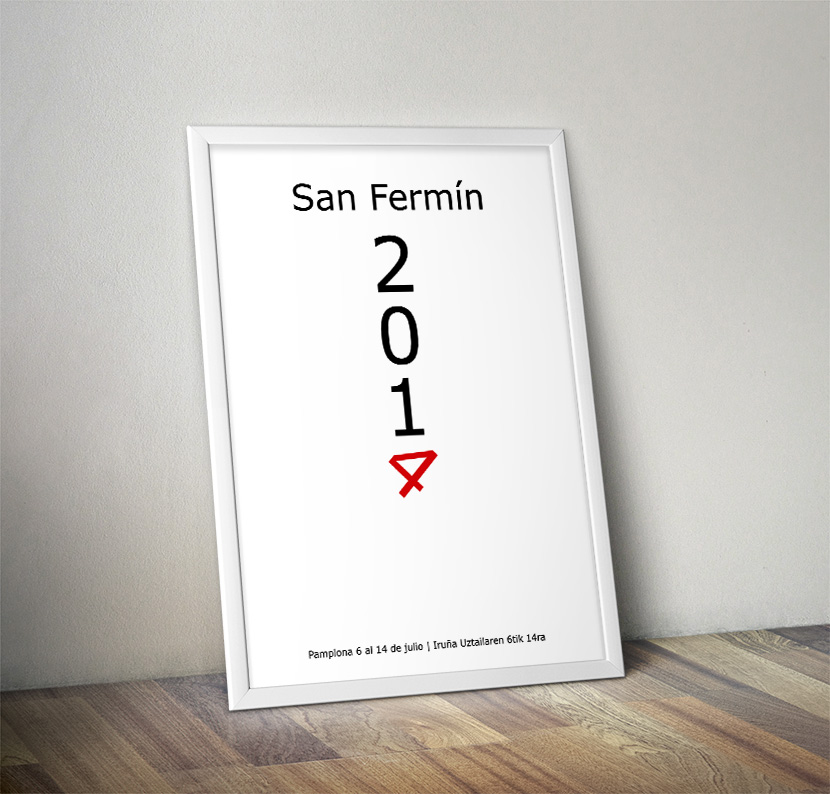 cartel san fermin descartado